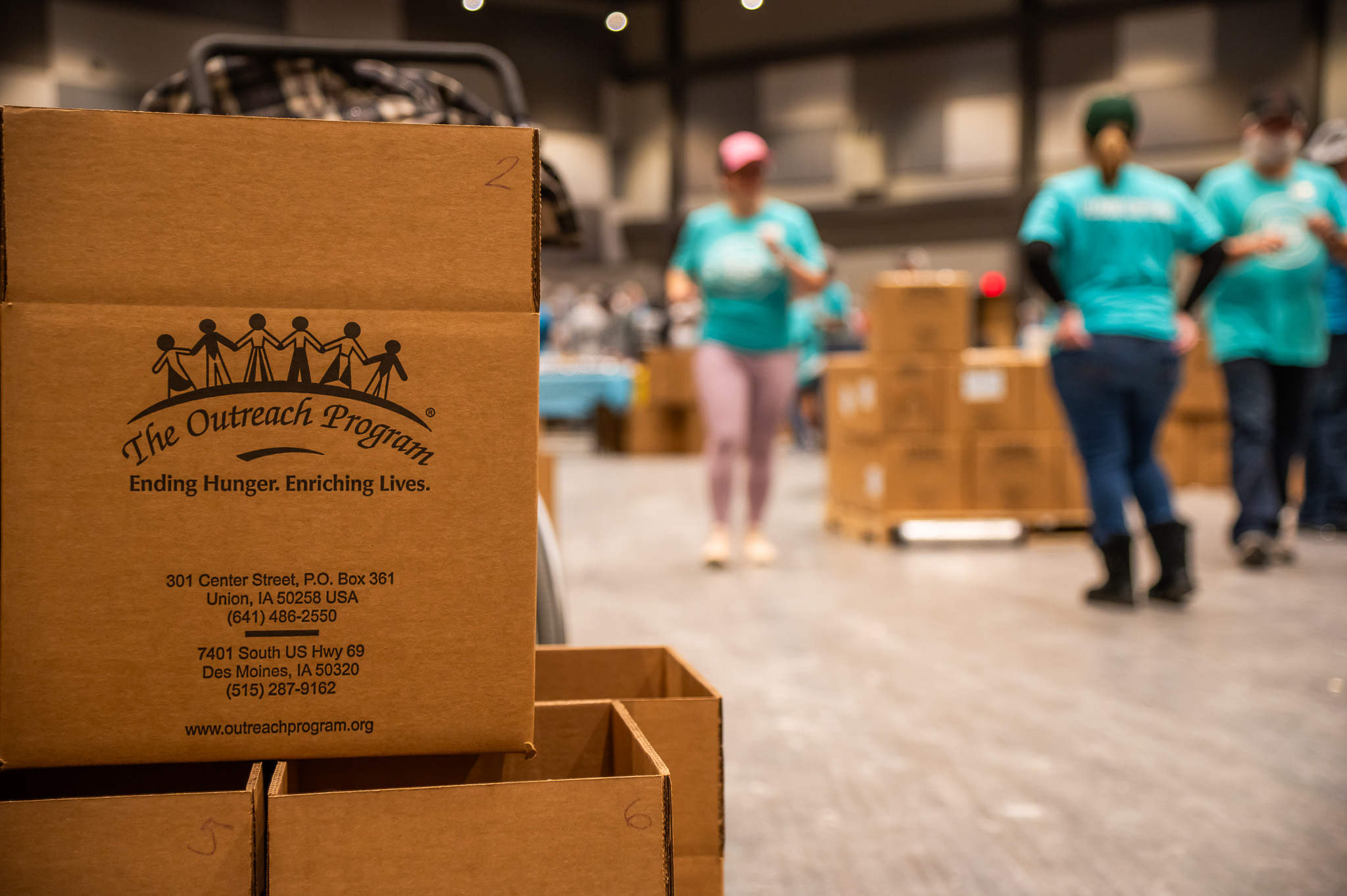 The Outreach Project Hunger boxes