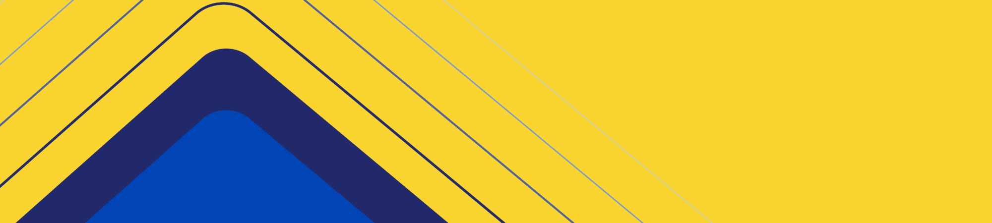 yellow background with blue triangles