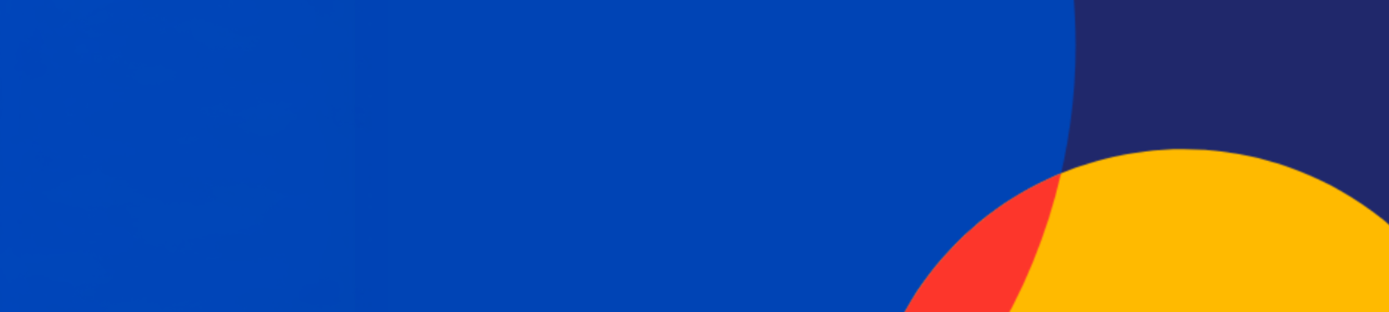 blue, red and yellow circles